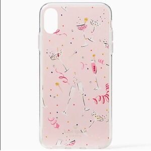 Kate spade Jeweled Champagne Iphone Xs & X phone Case new in box